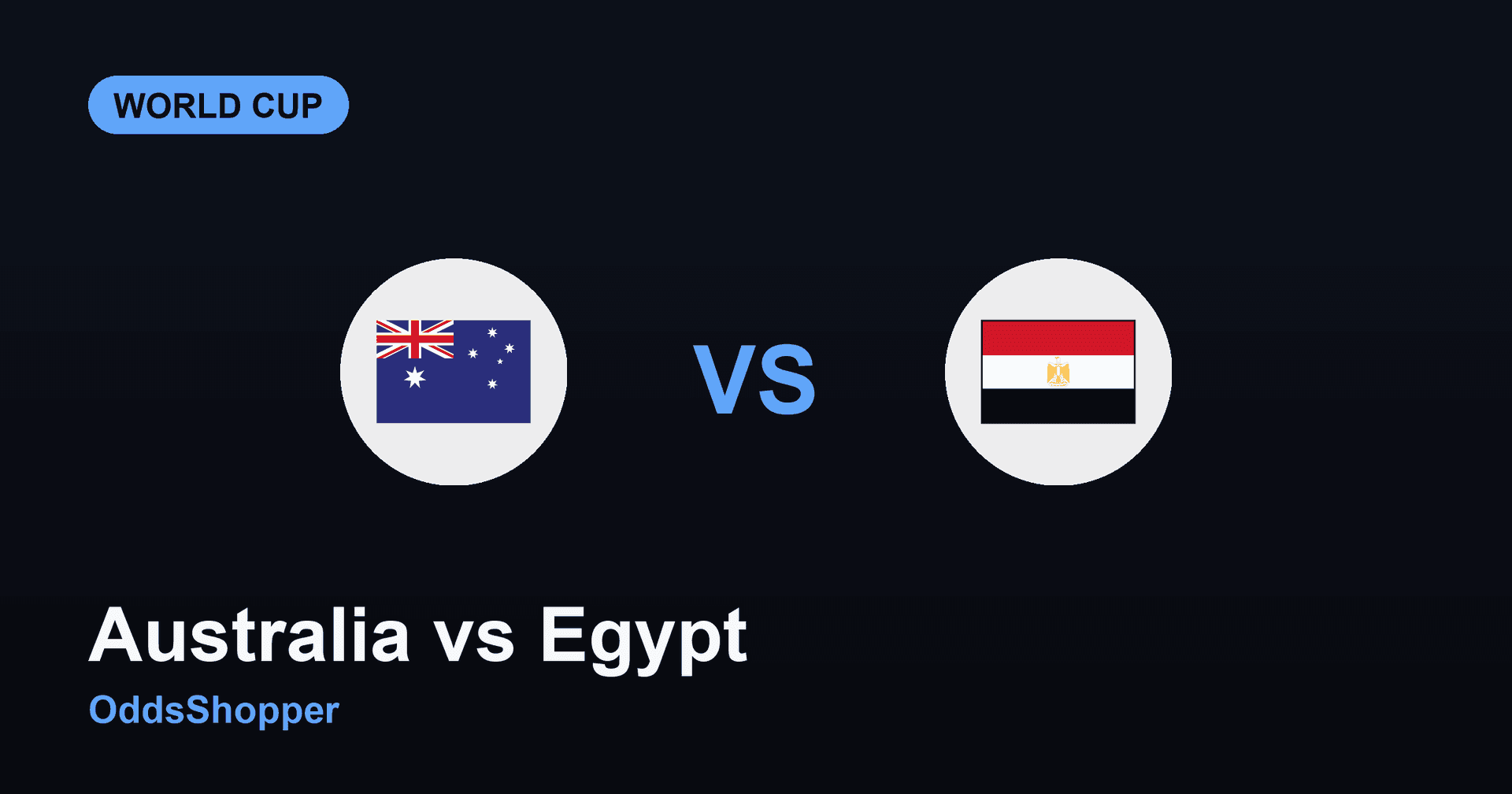 Australia Vs Egypt: World Cup 2026 Odds & Prediction