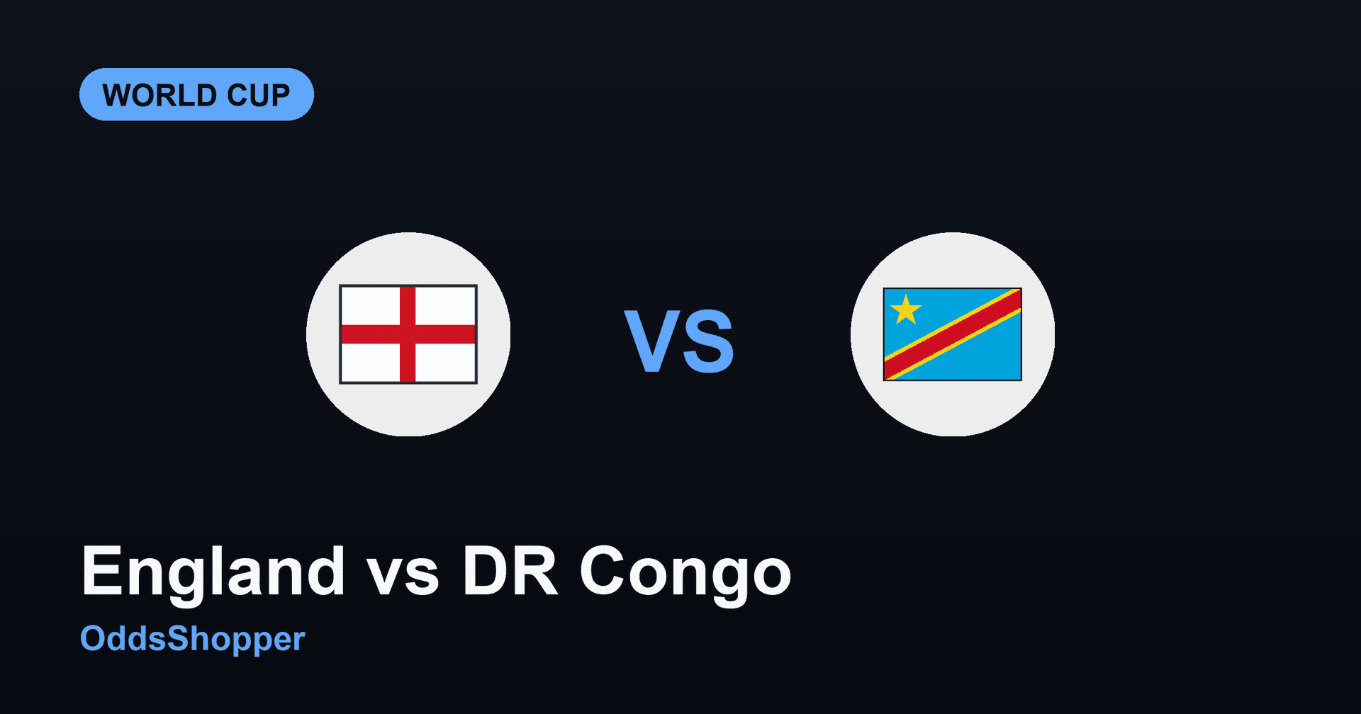 England Vs DR Congo: World Cup 2026 Odds & Prediction