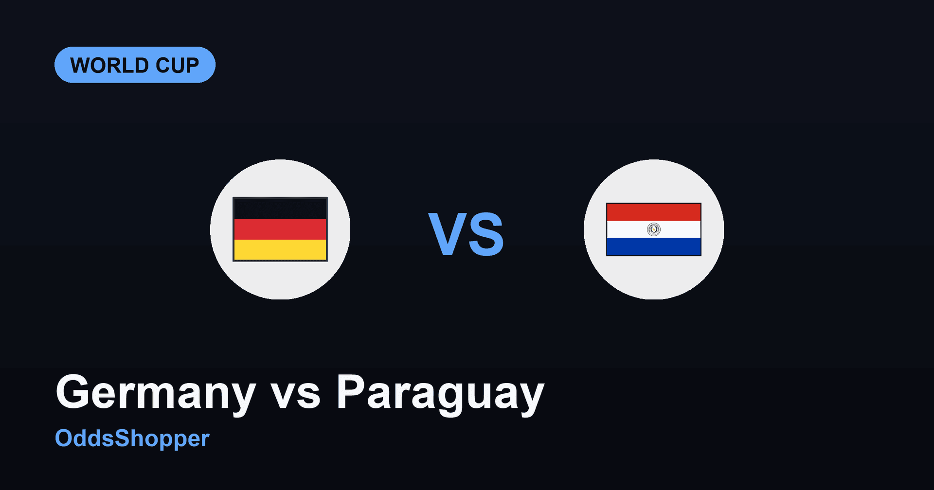 Germany Vs Paraguay: World Cup 2026 Odds & Prediction