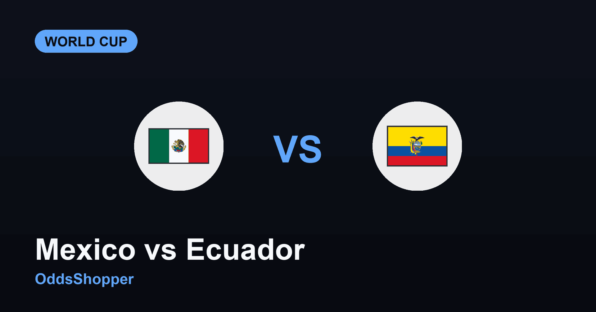 Mexico Vs Ecuador: World Cup 2026 Odds & Prediction