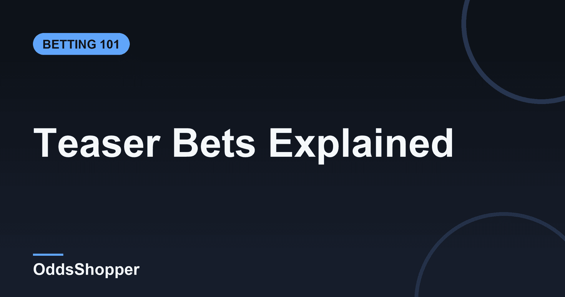 Teaser Bets Explained: Points, Payouts & When They're +EV