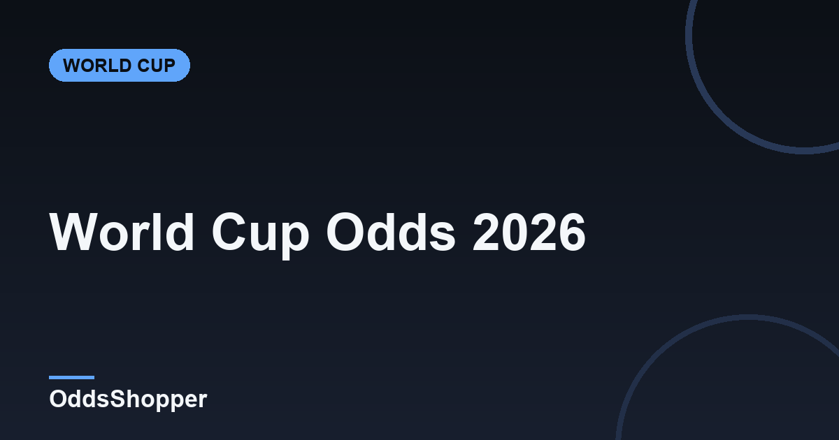World Cup Odds 2026: Live Lines for Every Match