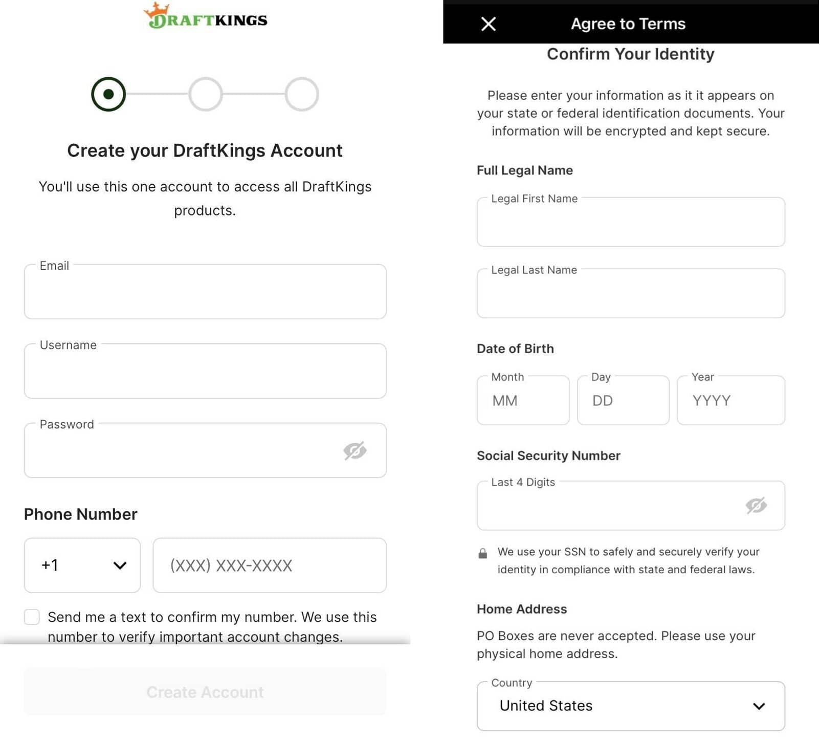Step 1: Account Registration