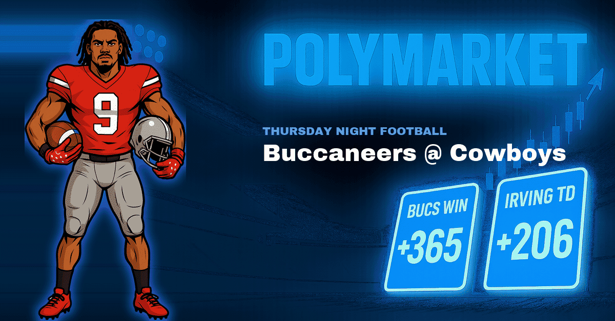 Buccaneers vs Cowboys Polymarket Parlay: Tampa at +365 and Bucky Irving