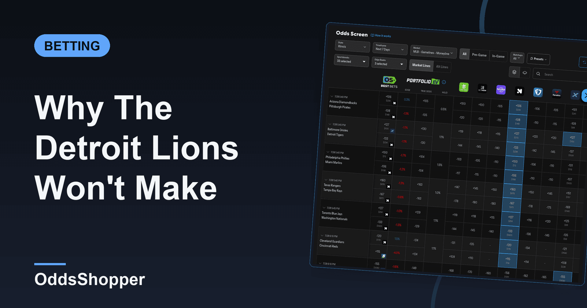 Why The Detroit Lions Won't Make The Playoffs In 2026