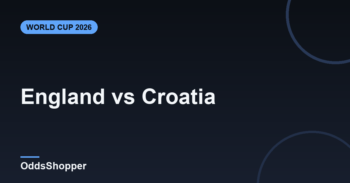 England vs Croatia: World Cup 2026 Odds & Prediction
