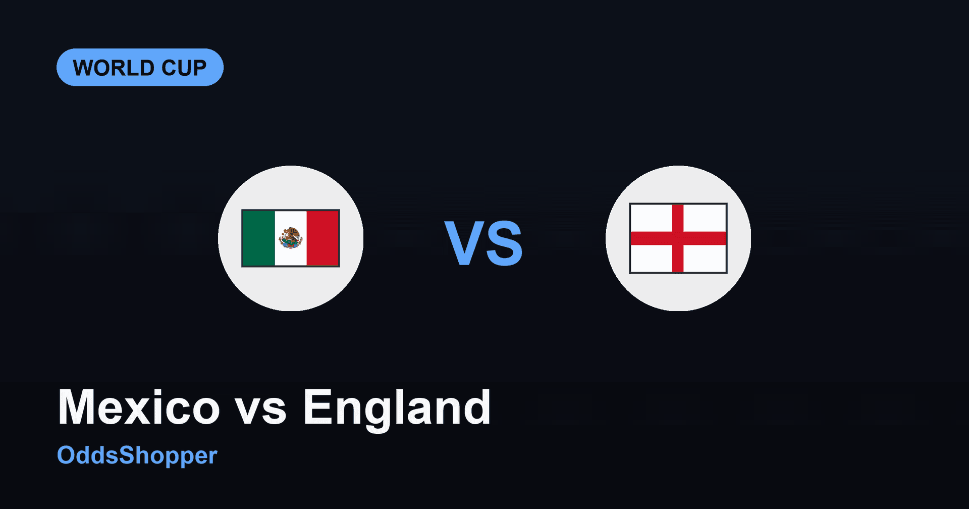 Mexico Vs England: World Cup 2026 Odds & Prediction