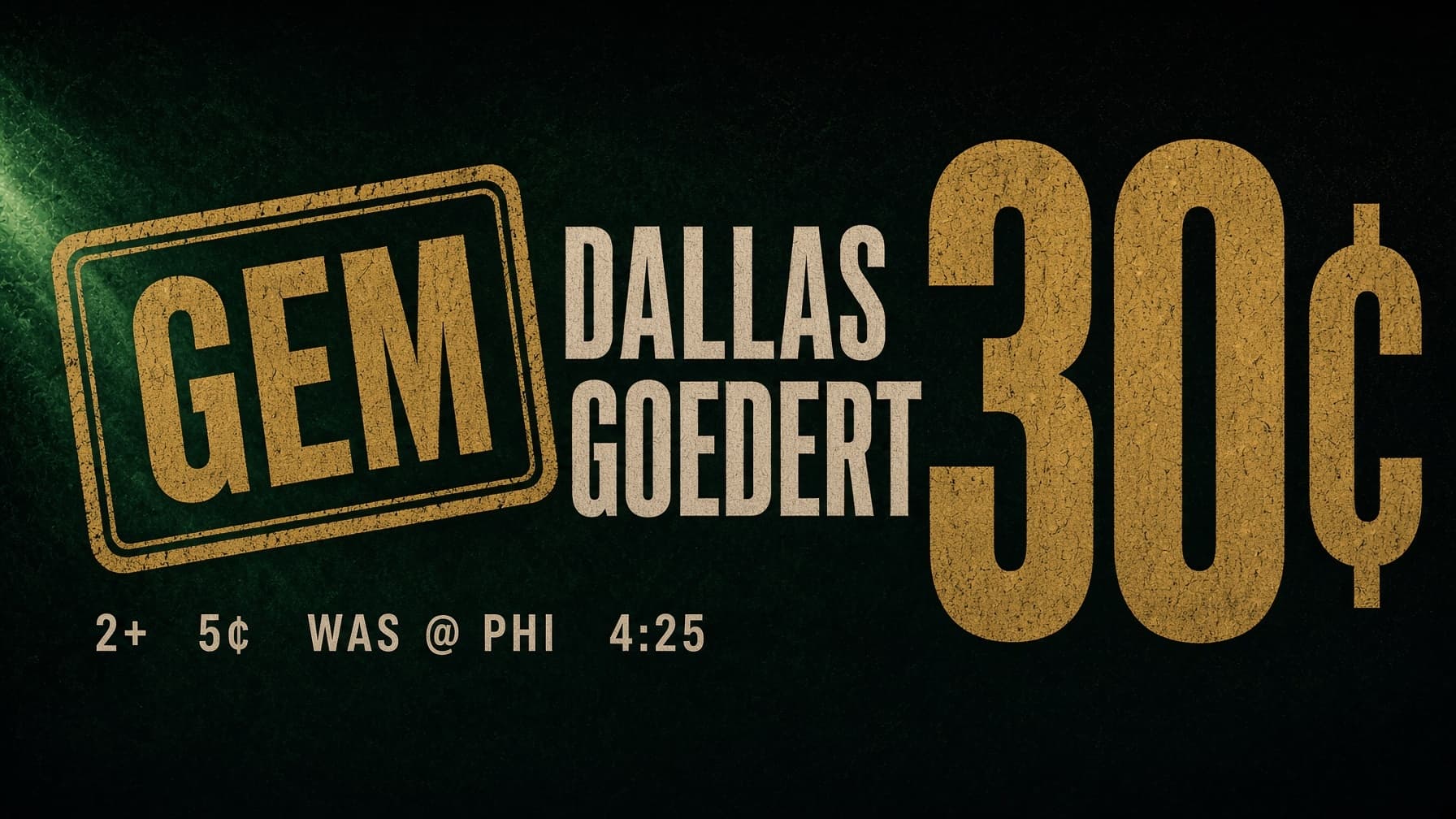 The Board Is on Barkley, The Trade Is Goedert.