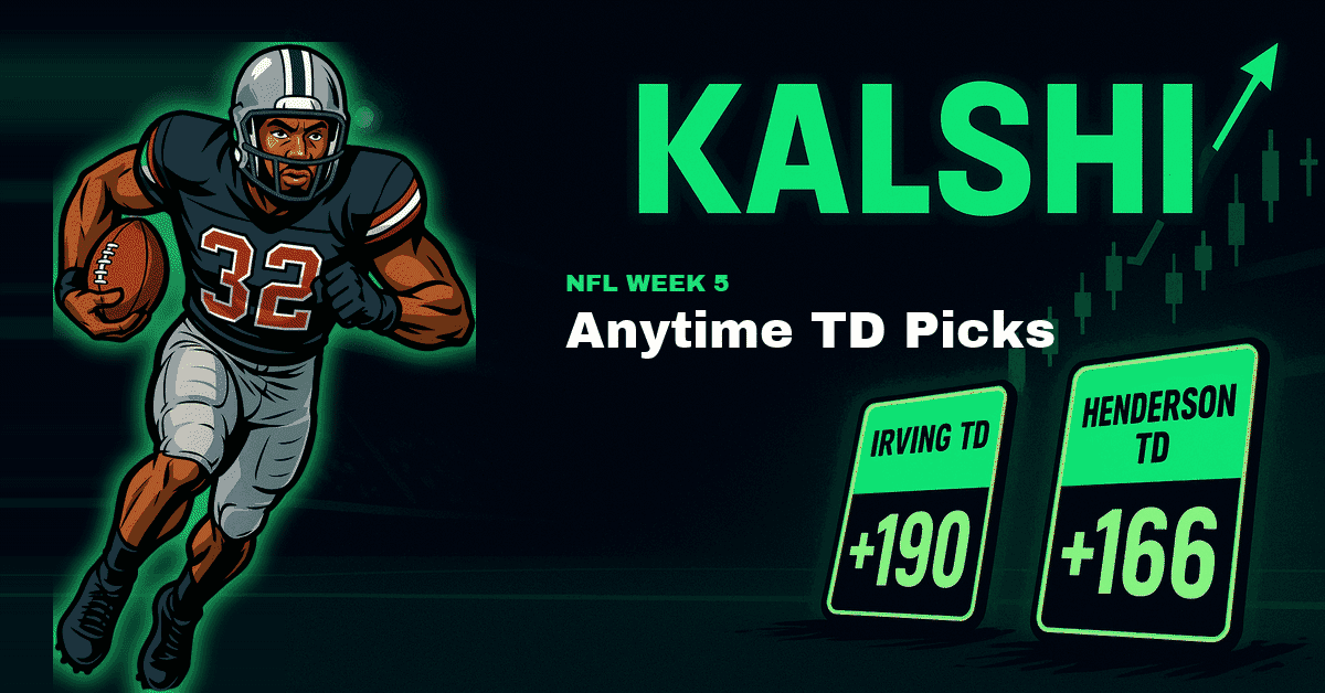 NFL Week 5 Anytime TD Picks: Bucky Irving at +190 Leads the Board