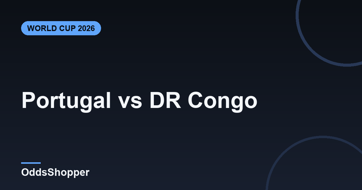 Portugal vs DR Congo: World Cup 2026 Odds & Prediction