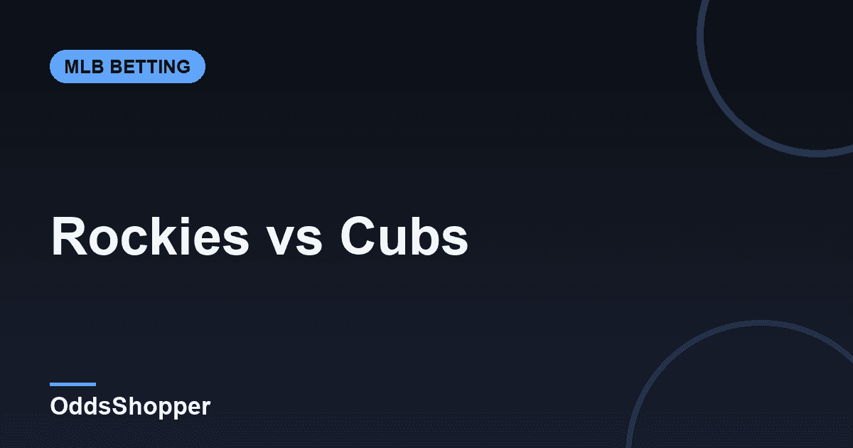 Rockies vs Cubs: MLB Odds, Prediction & Picks (June 16)