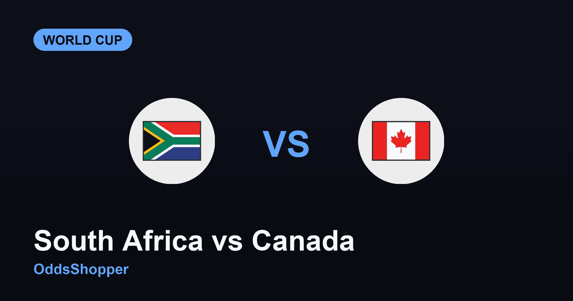 South Africa Vs Canada: World Cup 2026 Odds & Prediction
