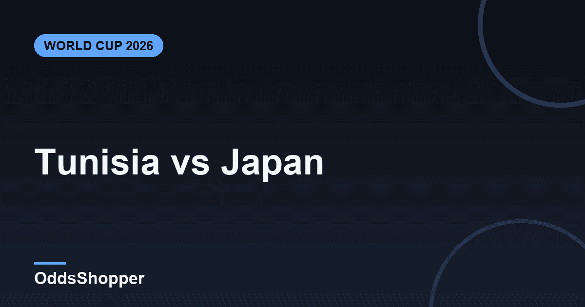 Tunisia vs Japan: World Cup 2026 Odds & Prediction