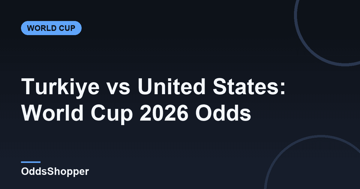 Turkiye vs United States: World Cup 2026 Odds