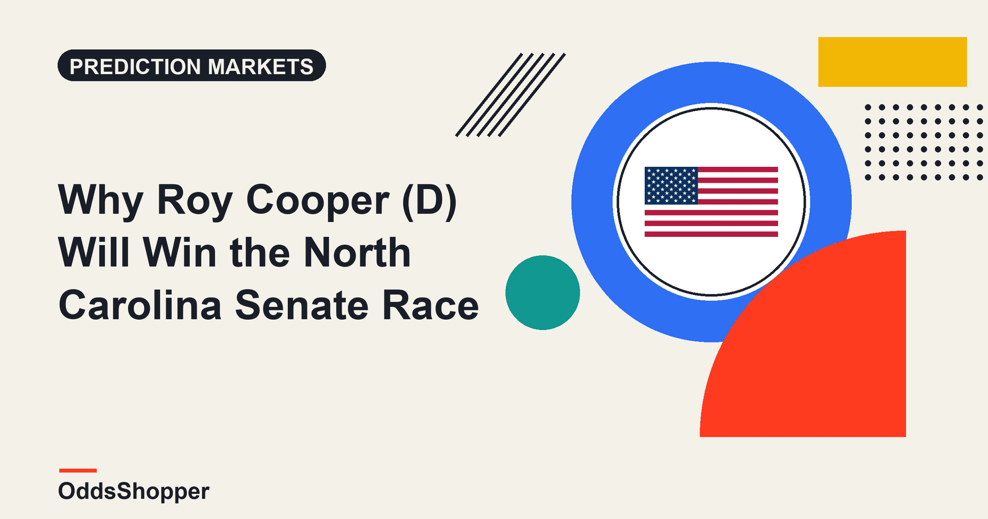 Why Roy Cooper (D) Will Win the North Carolina Senate Race