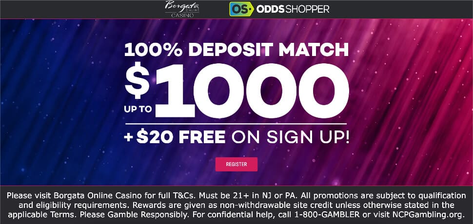 borgata casino bonus code