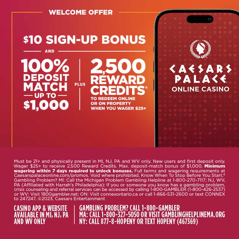 caesars casino promo code