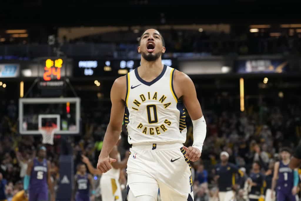 The top Underdog Fantasy NBA pick'em predictions for Thursday's slate includes a play on Tyrese Haliburton as he is going against...