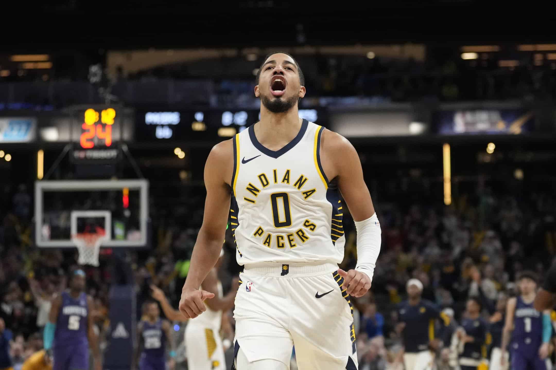 The top Underdog Fantasy NBA pick'em predictions for Thursday's slate includes a play on Tyrese Haliburton as he is going against...