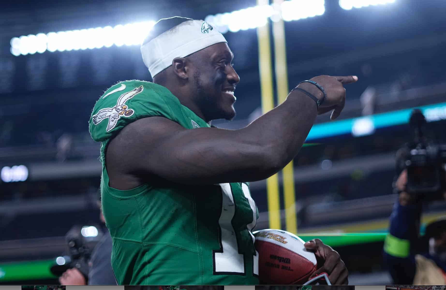 The best NFL Divisional Round Sunday anytime touchdown scorer bets for Sunday, January 19, includes one wager for the Eagles....