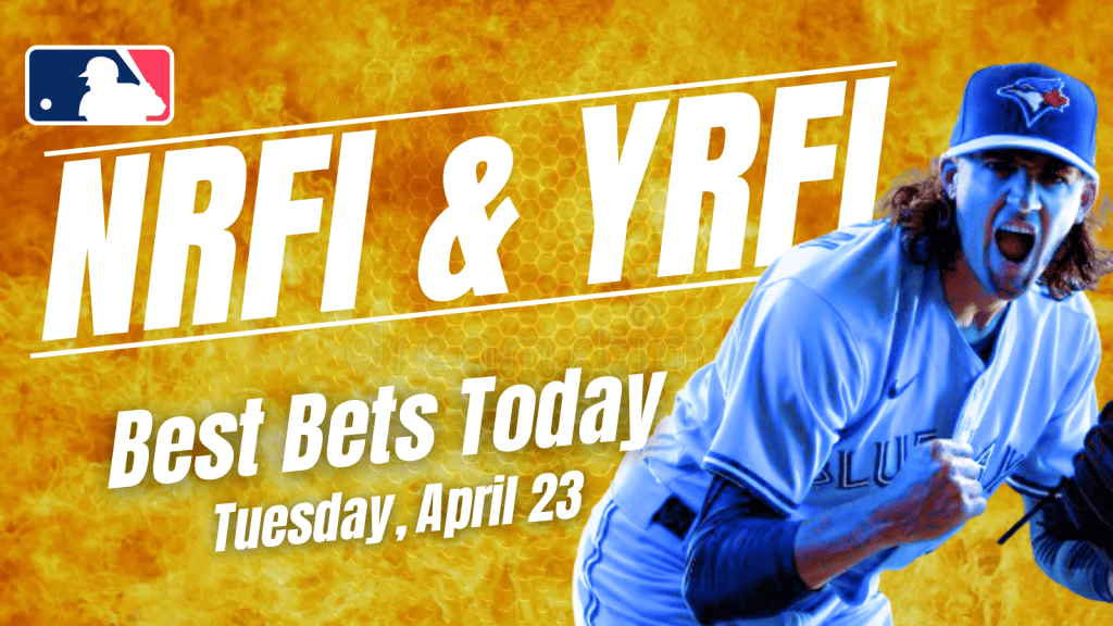 Looking for the top NRFI & YRFI bets today? We dive into the best first inning bets for Tuesday, April 23, including...